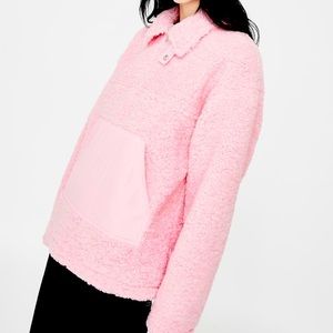 Somewhere Nowhere fluffy pink jacket best fits S/M